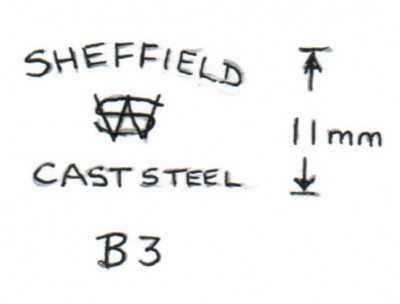 Blade markings B3