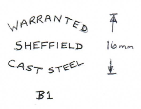 Blade Markings B1